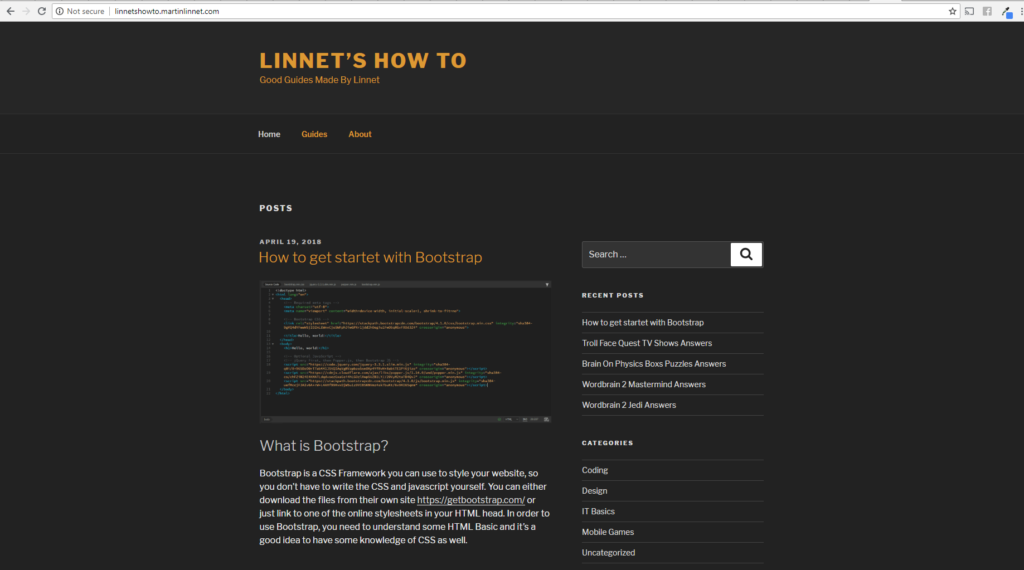 Linnets How To Hjemmeside Desktop